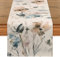 LOMOHOO Tischläufer Dekorationen Orchideen Blumen Tisch Läufer 240cm Tischläufer Vintage Küche Frühling Tisch Dekoration Blume Dekor Abendessen Partei