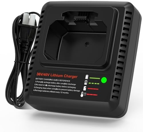Munikind 40V LCS40 Fast Charger Replace for Black and Decker 40V Battery LCS36 LCS40 Charger for Black Decker 40V LBX2040 LBXR36 LBXR2036 LST540 LCS1240 LBX1540 LST136