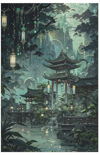 1000 Piece Jigsaw Puzzles for Adults Japan Style Jigsaw Puzzles for Adults Challenge Toy 1000 Pieces Puzzles for Adults (78×53cm)