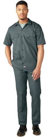 Dickies Men's Work Shirt Short Sleeves - White
