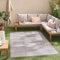 Nazar Tapis Salon Santorini, Interieur Exterieur, Moderne, Blanc, Beige, Gris, Noir, Turquoise, Jaune, Rose, Motif Relief, Poils Court et Doux (985 Gris, 80x150 cm)