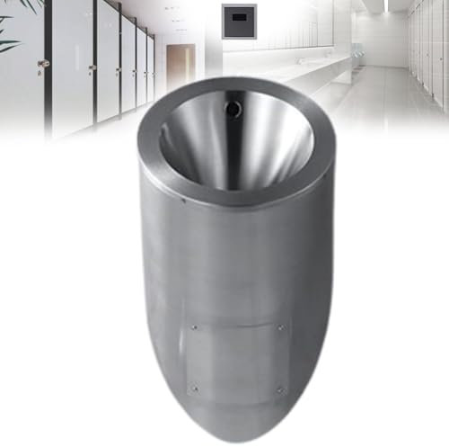 GTANND An der Wand montiertes intelligentes Herrenurinal, Herrenurinale für Toiletten, Edelstahlurinal, kleines stehendes Herrenurinal, berührungsloses Urinal,Primary-Urinal+Sensor