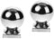 SEWOART 2St Kugeltreppengeländer Zaunpfostenball Kugeln für Handlauf Stabile Handlaufbälle Handlaufdekoration Handlauf-Endkappe Zubehör für Zaunpfähle Handlaufball Rostfreier Stahl Silver