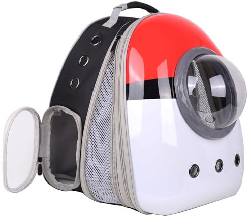 Katzen-Rucksack, passend für bis zu 9 kg, Frontverlängerung, Raumkapsel, klares Blasenfenster, Haustier-Tragetasche, Transporttasche für große dicke Katzen, Kätzchen, kleine Welpen, Kaninchen