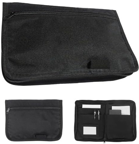 Vimmvid Fahrzeugmappe Dokumentenmappe A5, Dokumententasche a5 mit Mehreren Fächern 24 x 17.5 cm, Fahrzeugschein Hülle für Aktenorganisator, Karten, Autozubehör