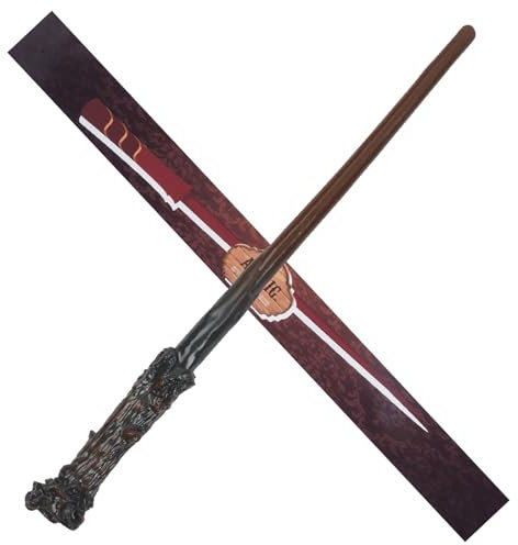 Aomig Zauberstab Kinder Zauberer Zubehör Jungen Mädchen Movie Props Magic Wand Spielzeug Magischer Zauberstab aus Kunststoff für Zauberer Zauberlehrlinge Kostümzubehör Cosplay Halloween Karneval (G)