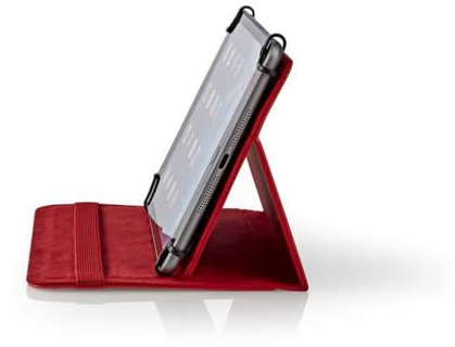 CUSTODIA PIEGHEVOLE PER TABLET 7'' ROSSA cover protettiva universale libro flip