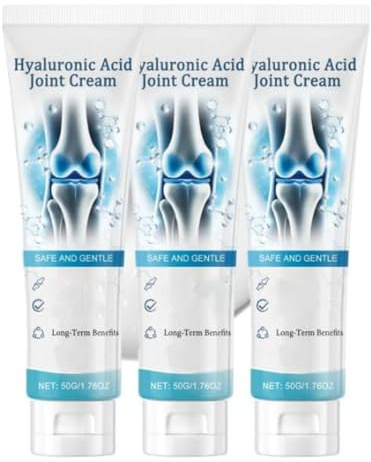 3PCS Hyaluronic Acid Joint Cream - Knee Cream - Deep Penetrating Freeze Gel, Non-Greasy Fast Absorption for Muscle/Back/Knee/Joint Care