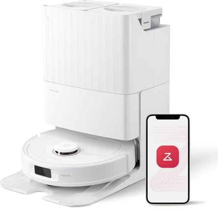 roborock Qrevo Pro Aspirateur Robot avec Brosses Latérales FlexiArm, Robot Aspirateur Laveur avec Automatique Station Supportant Lavage Serpillières à l'eau Chaude 7000 Pa (Reconditionné)