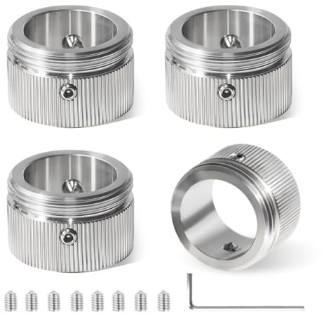 4 Stück M30x1,5 Heizkörperthermostat Adapter, 304 Edelstahl Heizungsventil Adapter RA/Rav/Ravl, Heizkörperventil Thermostatkopf mit Streifen, Heizkörperzubehör mit Sechskantschlüssel