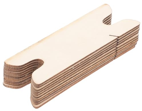 POPETPOP Holz Webschiffchen 10 Stück Beige Robuste Webrahmen Schiffchen für Gobelin und Schalprojekte für Basteln und Selbstgemacht Anwendungen