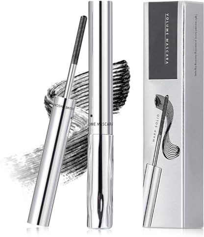 1pack Mascara Schwarz Wasserfeste Wimperntusche 3D Super Curling, Volumizing & Clump-Free with Smudge-Proof Pigment