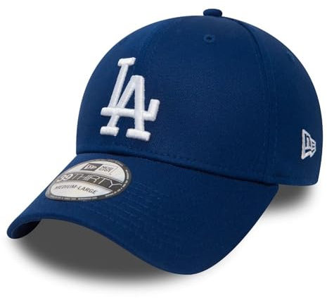 New Era - MLB Los Angeles Dodgers League Essential 39Thirty Stretch Cap Farbe Blau, Größe S-M