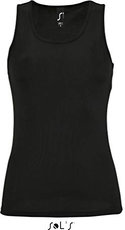 SOLS Damen Tank Top Womens Sports Sporty 02117 Black XS