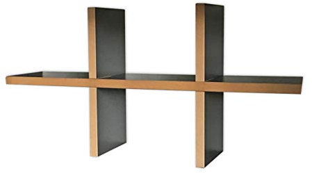 Tojo Hochstapler Einsatz einfach anthrazit | modulares Regalsystem Verschiedene Module für Wandregal/Bücherregal/CD Regal | MDF Regal