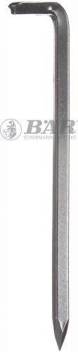 BÄR Vierkant Stahlhaken gehärtet Abmessung 2,5 x 40 mm, 100 Stück