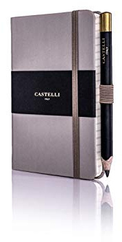 Castelli rq21/25–639 Pocket liniert Tucson Notizbuch – Taupe