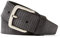 TOM TAILOR Herren Gürtel & Riemen Ledergürtel in Streifen-Optik black,105