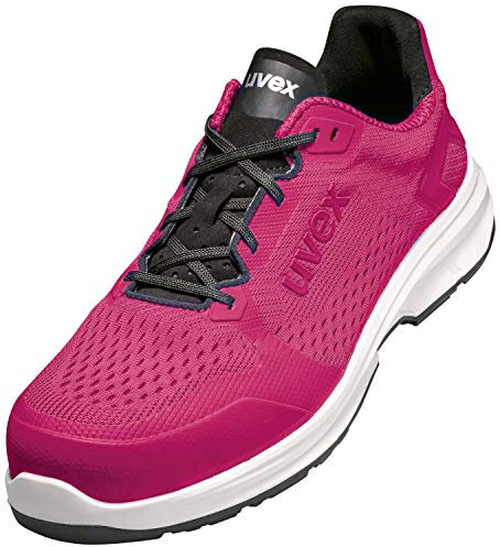 Uvex 1 Sport Arbeitsschuhe - Sicherheitshalbschuhe S1 SRC ESD - Pink, Größe:35