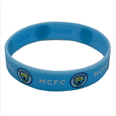 MANCHESTER CITY FC Silicone Rubber Bracelet Wristband MCFC