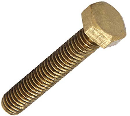 Xiedeai Chiodi Viti Bulloni Ottone - M8 M10 Viti Esagonali Bulloni Filettatura Intera Viti per Macchine