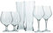 Alsastyle - Set di 6 bicchieri da birra per degustazione, 3 diverse forme e containers