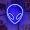 Alien Leuchtreklamen LED Alien Neonzeichen,Alien Neonlicht für Schlafzimmer Wand Home Bar Kunst Dekoration (Blau)