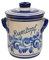 Steinzeug-Schmitt Rumtopf Serie Flora Deutsche Qualität (Inhalt 5 Ltr. - Blau-Grau)