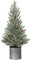 Oairse Mini mesa de árbol de Navidad de 45,8 cm con ramas de pino artificiales cubiertas de nieve, para decoración de Navidad, decoración del hogar, cocina, mesa de comedor