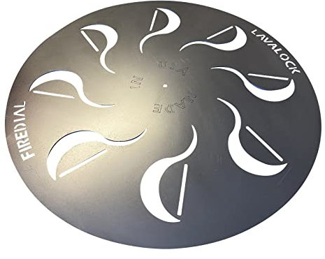 FireDial Baffle Plate Heat Management System für Holzkohle Grill und Grill, UDS, WSM, Wasserkocher (für 55,9 cm WSM)