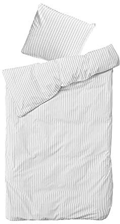 By Nord Bettwäsche-Set, Dagny, Snow w. Coal