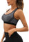 Litherday Reggiseno Sportivo Donna Push Up Senza Ferretto Imbottito e Traspirante Top Fitness per Yoga Corsa Allenamento e Palestra Grigio Scuro S