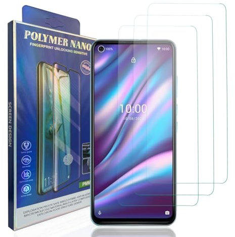 klyeu Protecteur D'écran pourWiko View 5 Plus, protecteur d'écran film de protection film blindé HD 9H film Verre Trempé Compatible pourWiko View 5 Plus 3 pièces