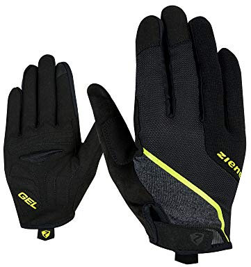 Ziener Herren CLYO Touch Long Fahrrad, Mountainbike, Radsport-Handschuhe | Langfinger mit Touchfunktion - atmungsaktiv/dämpfend, bitter Lemon, 8