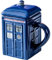 ZONSUSE Tasse Doctor Who Tardis en Céramique, Mug Personnalisée,Tasse a Cafe Original, Tasses à Thé Cappuccino, Cadeau Souvenir pour Amis, Famille et Fans de Doctor Who, 450ML (Style D1)