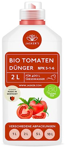 Bio Tomatendünger flüssig 2.5 L - 100% Organischer Flüssigdünger mit Calcium & viel Kalium - Kalium Dünger - Bio Dünger Tomaten - Tomaten Dünger - Tomatendünger bio - Kaliumdünger