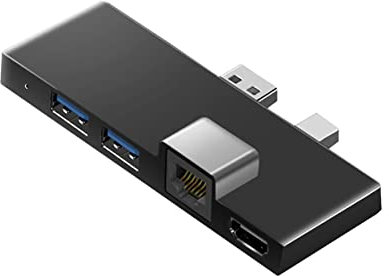 ZEELYDE Per Surface Pro 4 5 6 Docking Station Hub con 4K - Lettore di schede TF Gigabit Ethernet 2 USB 3.1 Porta B