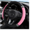 CGEAMDY Coprivolante Volante, Coprivolante per Auto, Protezione Custodia Volante Cover Pelle Artificiale Universale, Brillantato Strass Antiscivolo Coprivolante in Pelle Bling per Auto (Rosa)