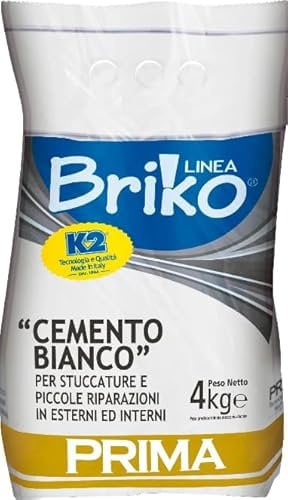La zappa Cemento bianco in polvere Briko K2 per piccole riparazioni e stuccature interne ed esterne (1)
