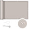 COOL AREA Brise-Vue pour Balcon PES Couverture de confidentialité Écran Vent Protection UV Opaque Résistant aux Intempéries,100x700cm,Taupe(Personnalisation)