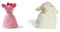 LK Trend & Style Eierwärmer aus Filz - Doppelset für das Paar liebevolle Tiere (Schwein + Schaf)