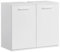 mokebo® Waschbeckenunterschrank in Weiß 'Der Waschbär', Waschtischunterschrank oder Unterschrank fürs Waschbecken im Badezimmer, auch als Badezimmerschrank o. Badschrank 60x70x34 (HxBxT)