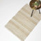Homescapes Arlyn Jute-Teppich beige-weiß gestreift 60x90 cm, Flachgewebe-Teppich Jute & Baumwolle mit Streifen-Muster