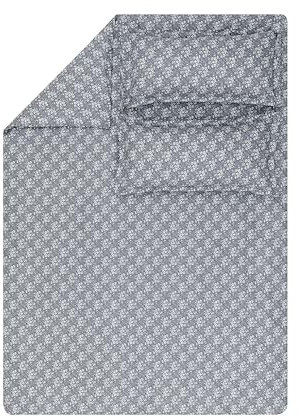 Yatas Bedding Liberty 2-teilige Bettwäsche, 155 x 220 cm, Bettbezug 155 x 220 cm, Set mit Kissenbezug, Bettwäsche-Set 155 x 220 cm + 2X Kissenbezug 40x80 - Anthrazit