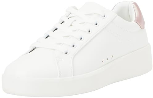 ONLY Onlsoul-4 Pu Sneaker Noos, Scarpe da Ginnastica Donna, Dettagli Bianchi, Oro Rosa, 40 EU