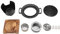 Mini gril hibachi portable en fonte avec grille - Barbecue sans fumée au charbon de bois pour intérieur (1 personne), anti-adhésif et facile à nettoyer