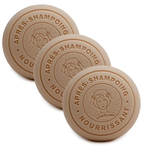 Label Provence Nature Label Provence – French Conditioner Bar aus Bio-Eselsmilch – für alle Haare – 110 g Riegel – 3er-Set