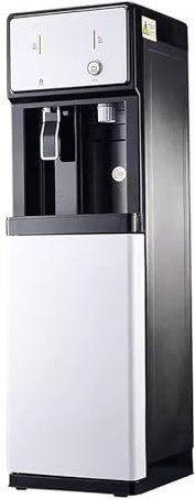Generic Étage Debout Fontaine À Eau, Distributeurs d'eau, Bonbonnes Chaud Et Froid pour Le Bureau Et La Maison, Refroidisseur d'eau Refroidisseur Machine, CECFJBLHA-SILVER-105*31*31CM