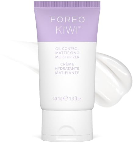 FOREO KIWI Oil Control Mattierende Feuchtigkeitscreme - Aftercare-Pflege für Mikrodermabrasionstools & Porensauger gegen Mitesser - Für fettige Akne-Haut - Hautverträglichkeit bestätigt - Vegan, 40 ml