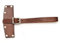 Handmade Genuine Cowhide Leather Axe and Hatchet Sheath, Adjustable Buckle Strap, Nickel Plated Rivets (Brown, Blade-Size: 5 Inches)